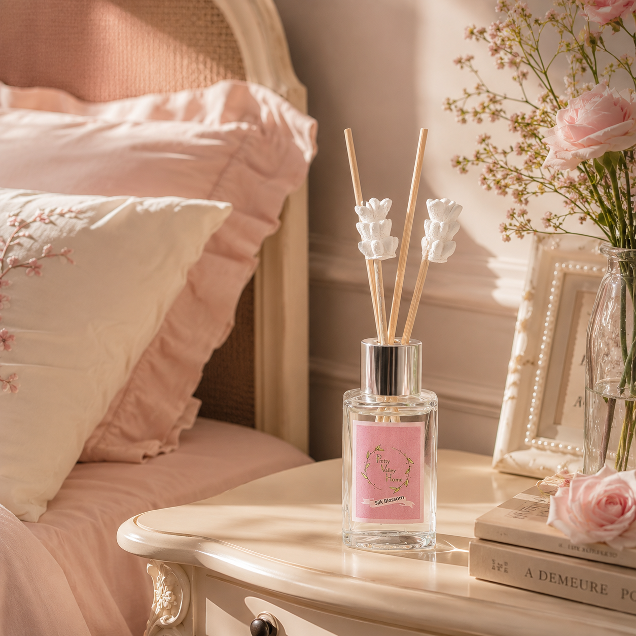Pretty Valley Home Mini Flower Diffuser Silk Blossom 30ml