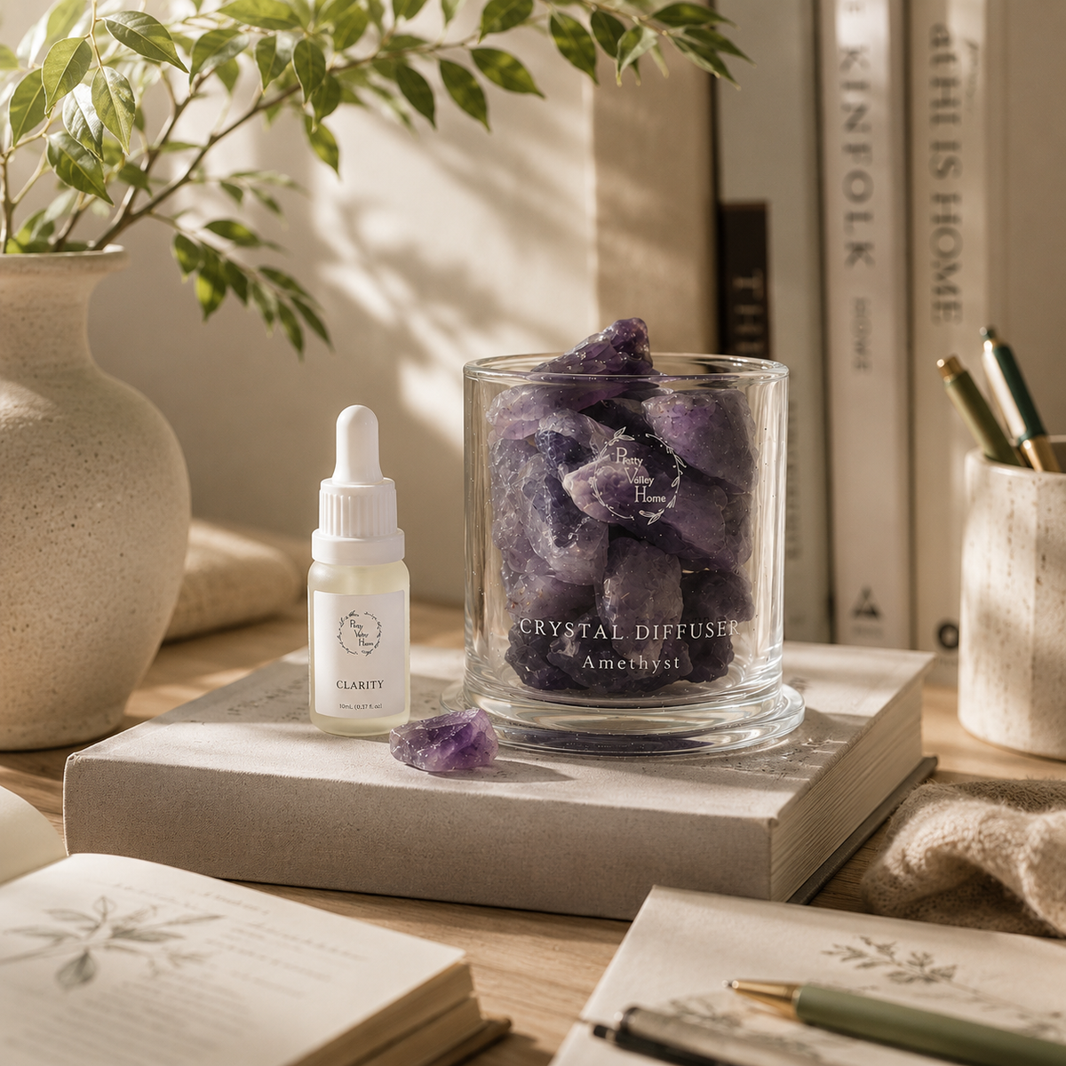 Pretty Valley Home Crystal Aromatherapy - Amethyst