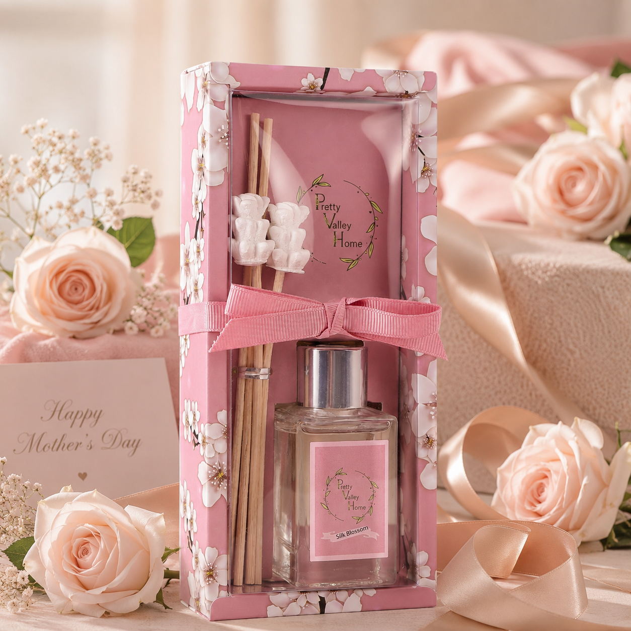 Pretty Valley Home Mini Flower Diffuser Silk Blossom 30ml