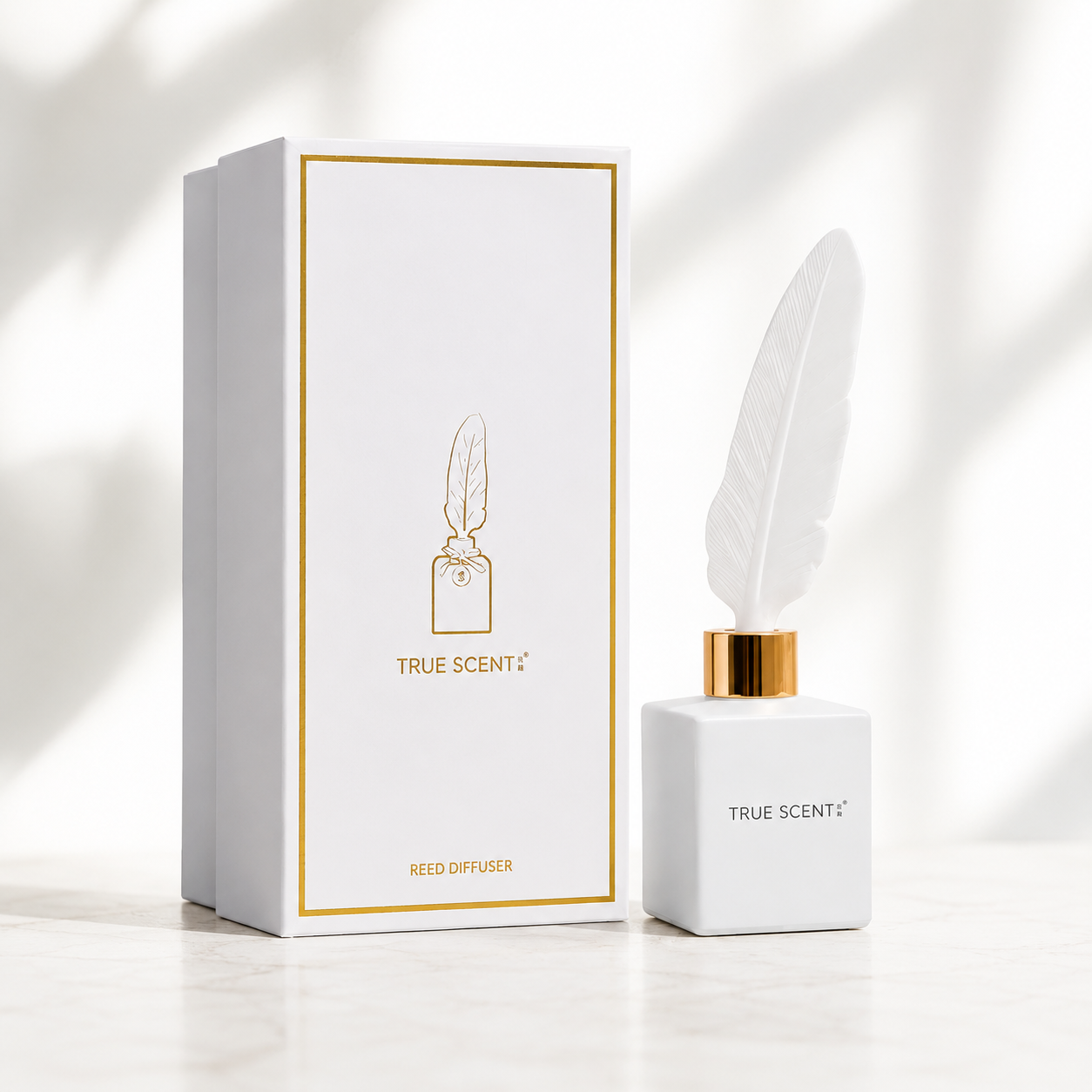 Pretty Valley Home Feather Ceramic Fragrance Diffuser True Scent Jin Jardin