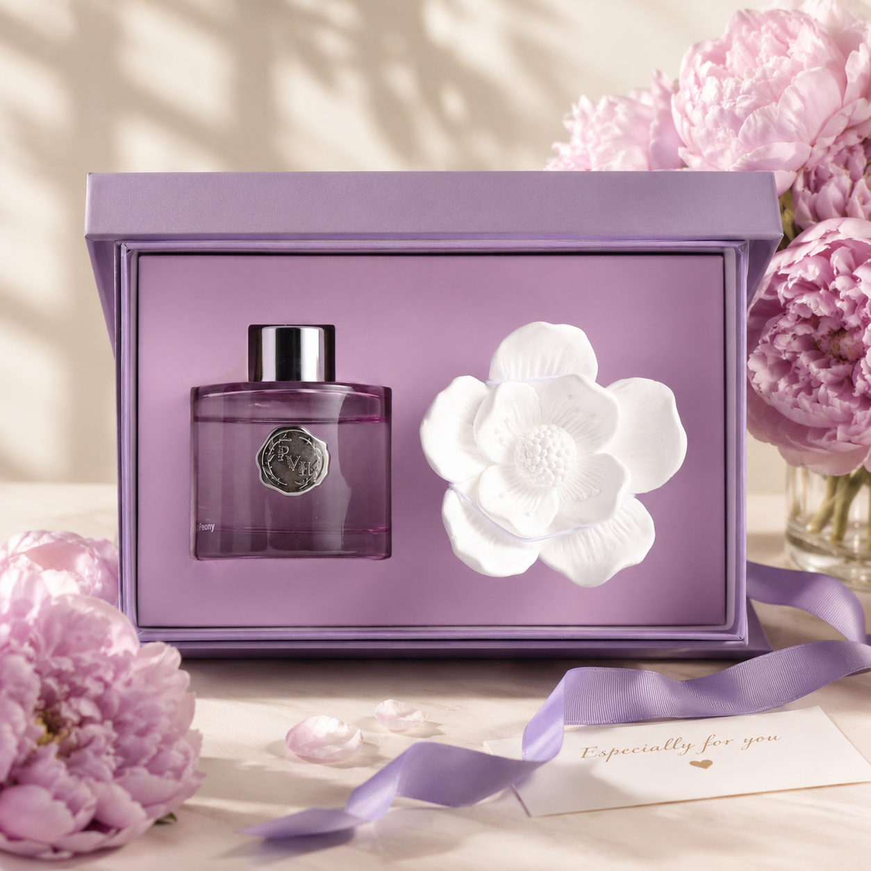 Pretty Valley Home Ceramic Orchid Flower Fragrance Diffuser