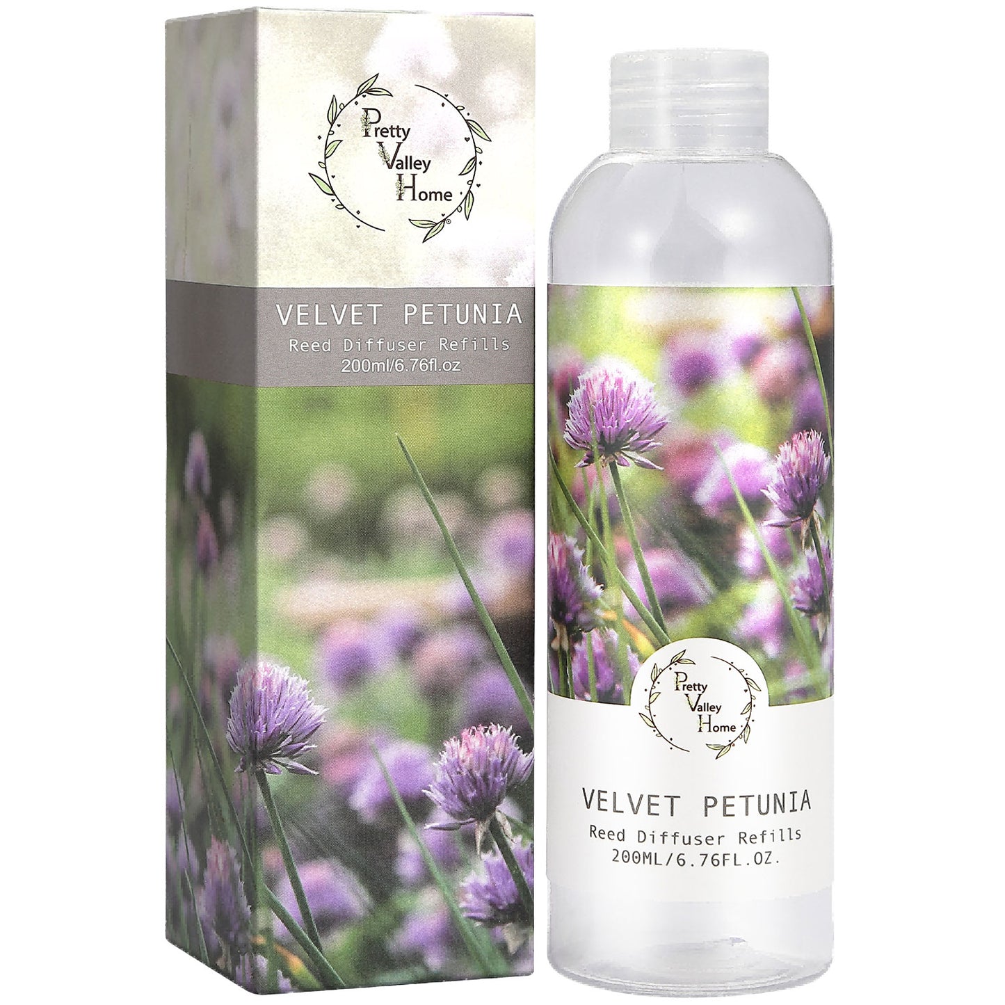 Pretty Valley Home Fragrances Diffuser Refills Velvet Petunia Scent 200ml