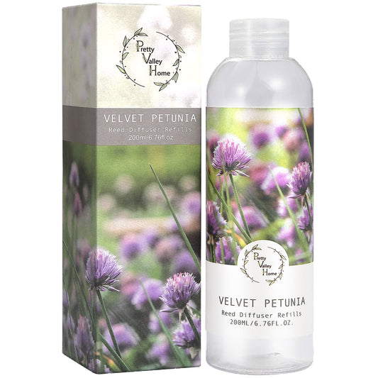 Pretty Valley Home Fragrances Diffuser Refills Velvet Petunia Scent 200ml