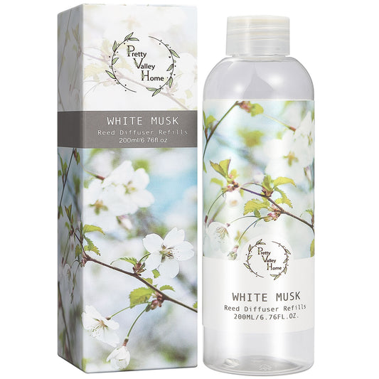 Pretty Valley Home Fragrances Diffuser Refills White Musk Scent 200ml