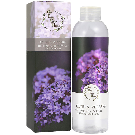 Pretty Valley Home Fragrances Diffuser Refills Citrus Verbena Scent 200ml