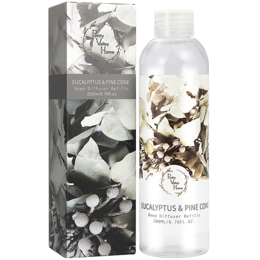 Pretty Valley Home Fragrances Diffuser Refills Oil Eucalyptus & Pine Cone 200ml