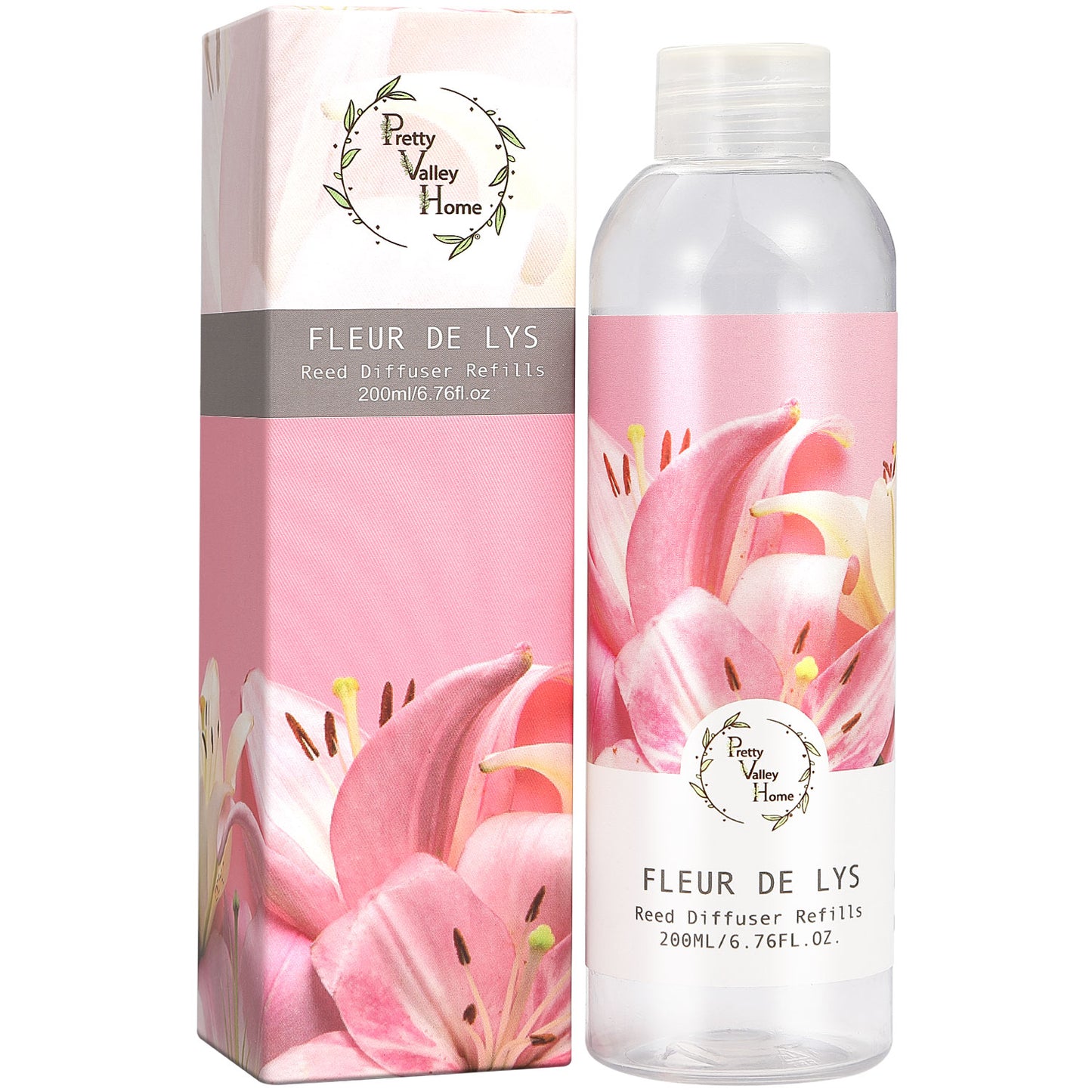 Pretty Valley Home Fragrances Diffuser Refills Fleur De Lys Scent 200ml