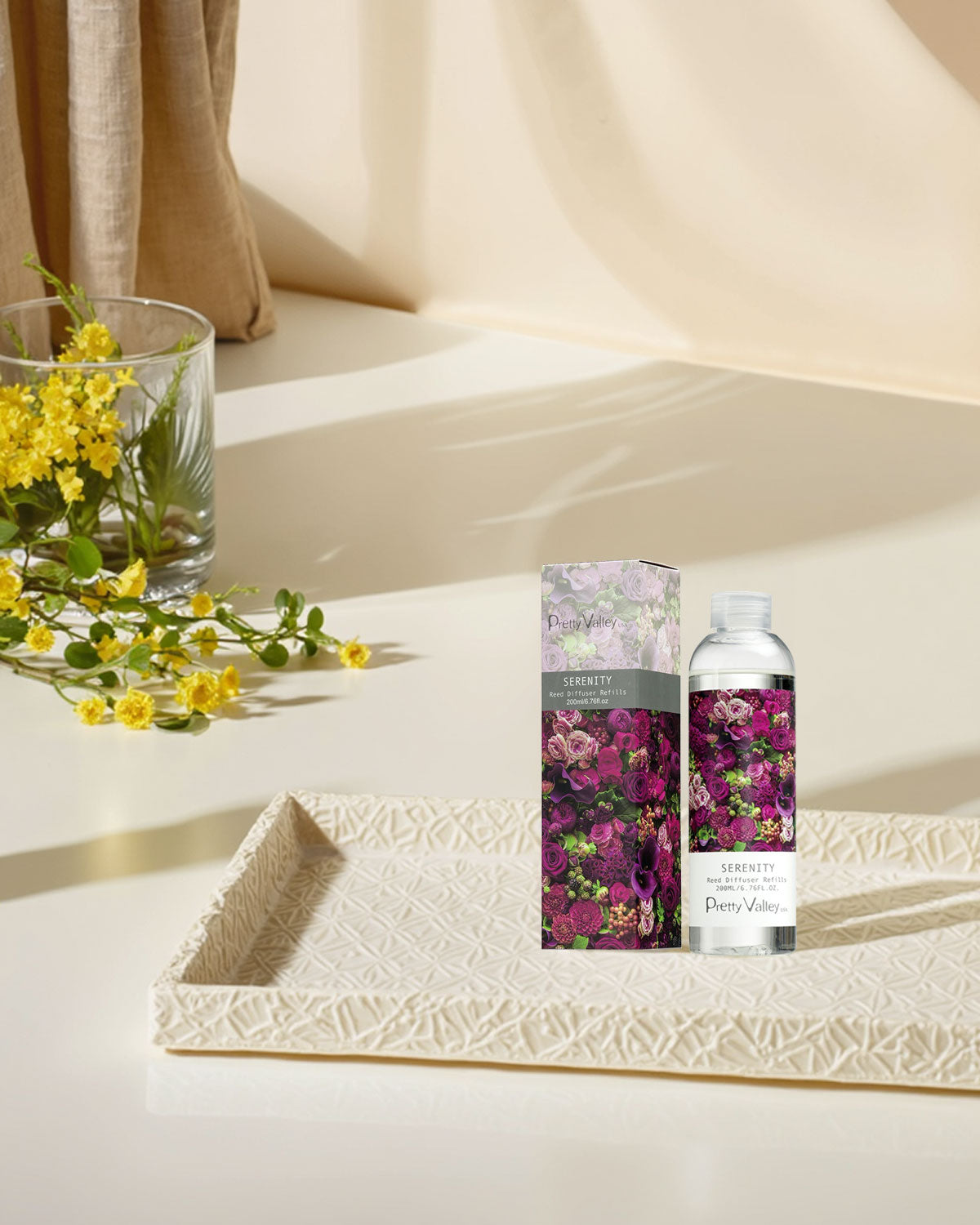 Pretty Valley Home Fragrances Diffuser Refills Serenity Scent 200ml