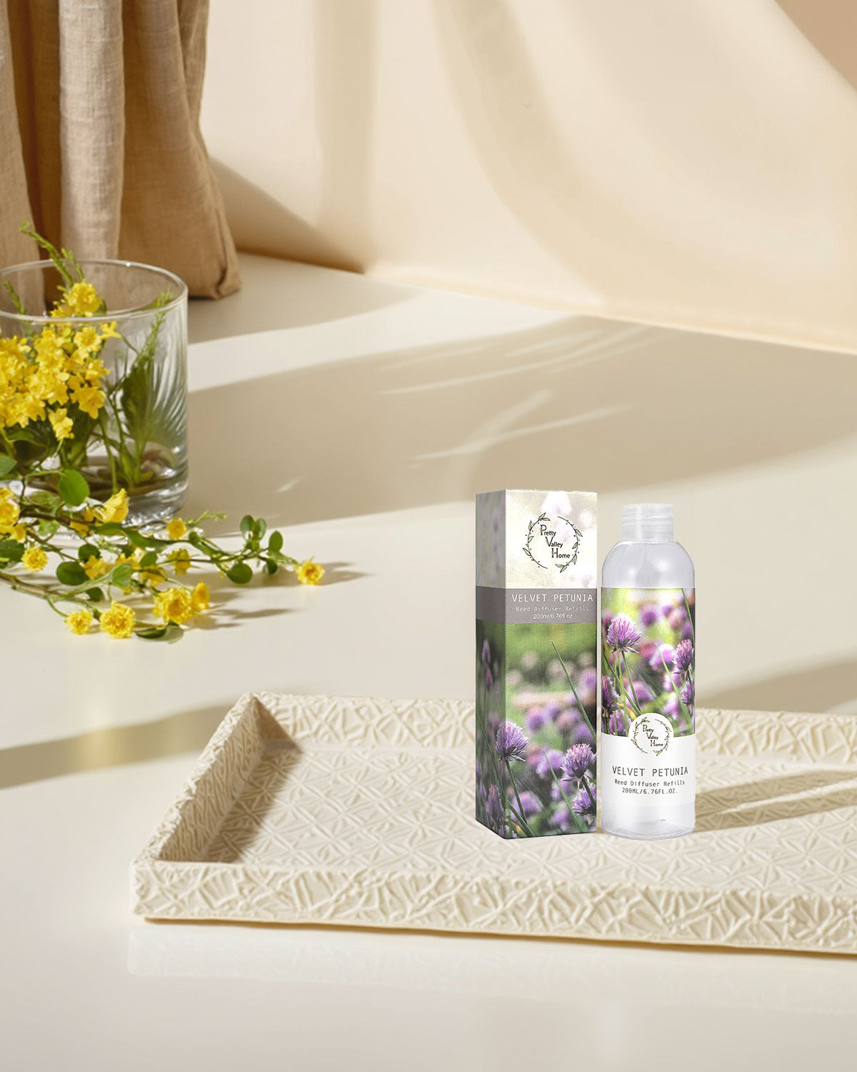 Pretty Valley Home Fragrances Diffuser Refills Velvet Petunia Scent 200ml