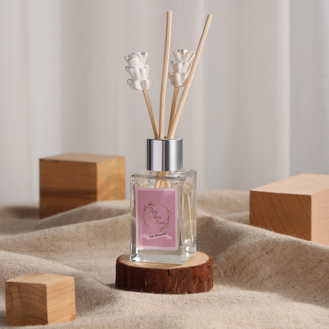 Pretty Valley Home Mini Flower Diffuser Silk Blossom 30ml