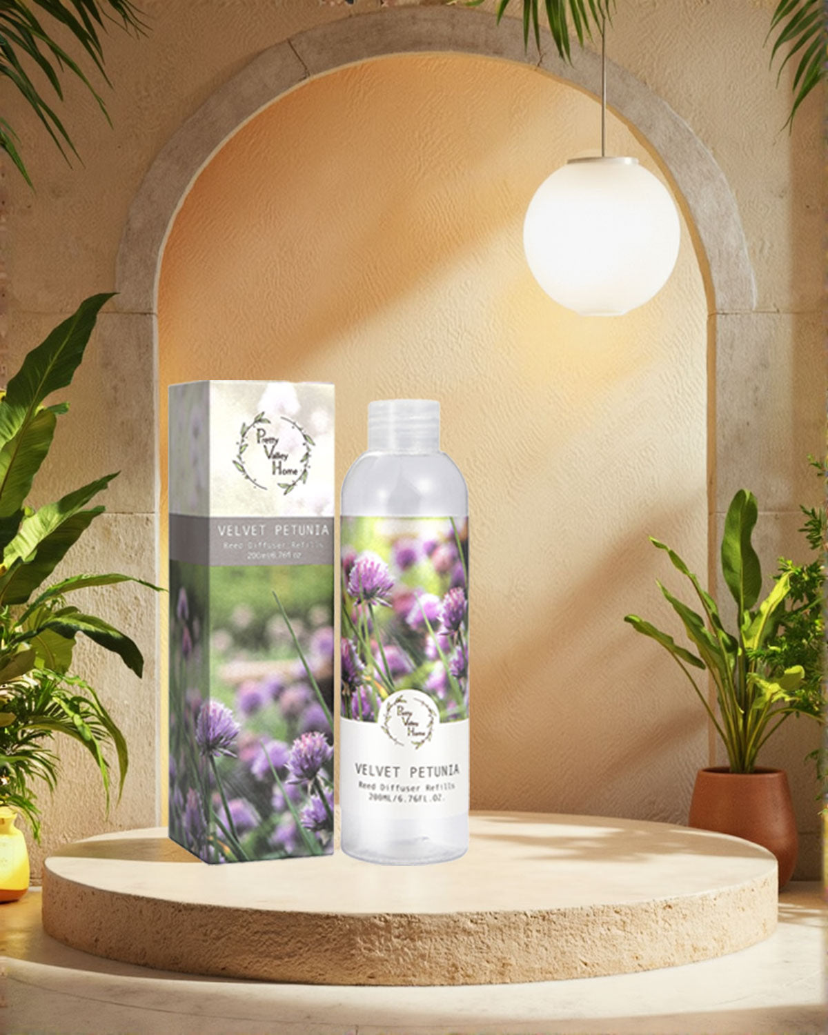 Pretty Valley Home Fragrances Diffuser Refills Velvet Petunia Scent 200ml