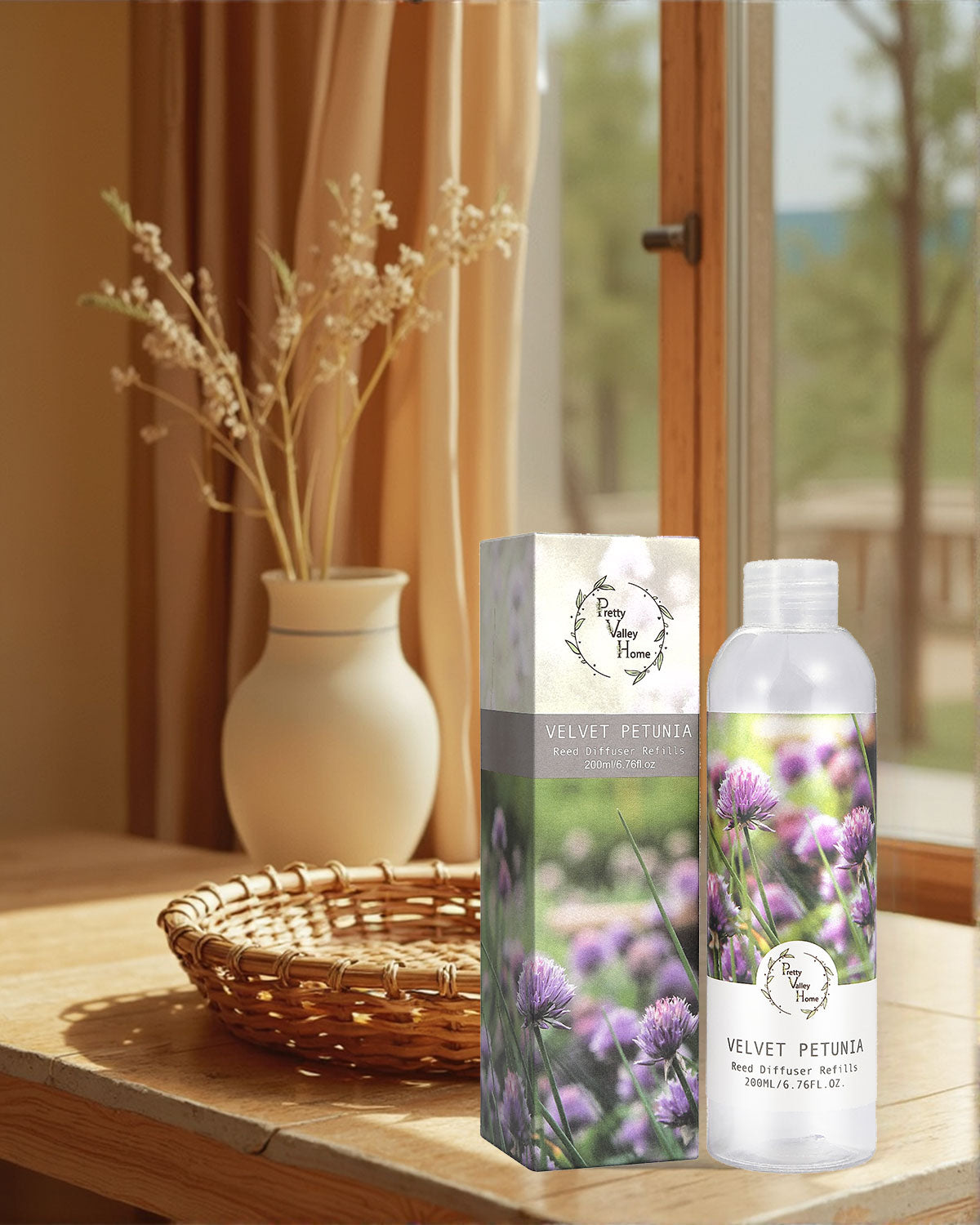 Pretty Valley Home Fragrances Diffuser Refills Velvet Petunia Scent 200ml