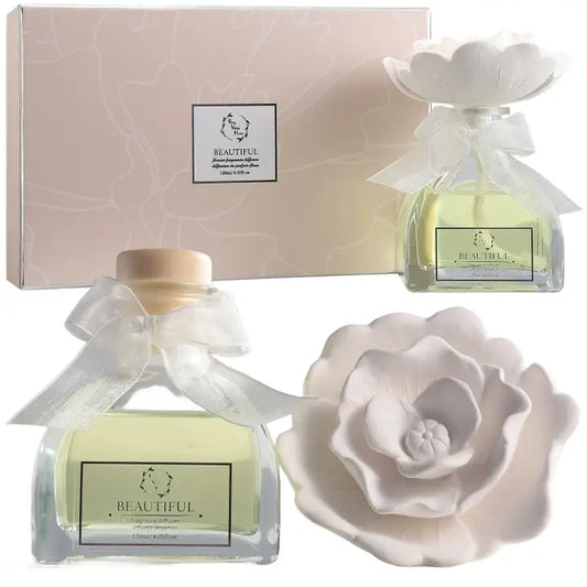 Pretty Valley Home Ceramic Rose Gypsum Flower Diffuser - Beautiful