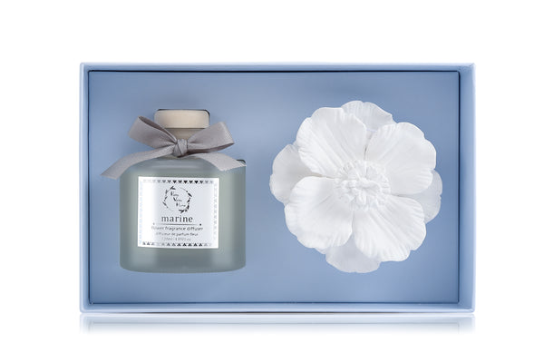 Ceramic Gypsum Flower Diffuser Set Marine (Ocean Breeze) 6056-OB