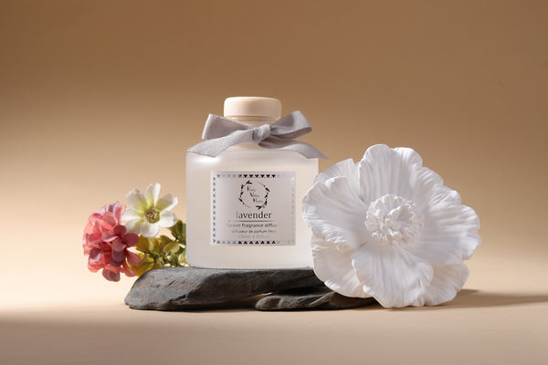 Ceramic Gypsum Flower Diffuser Set Wild Lavender 6056-LAV