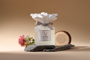 Ceramic Gypsum Flower Diffuser Set Bluebell Rain 6056-BR