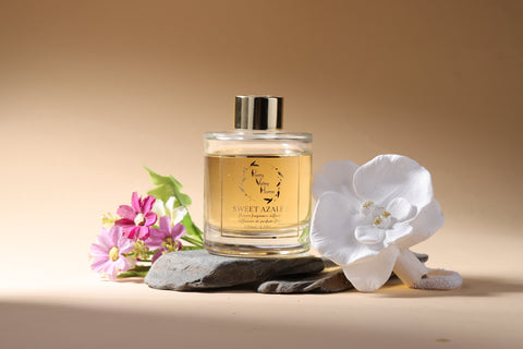 Ceramic Orchid Flower Fragrance Diffuser Set Sweet Azalee 1439