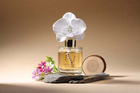 Ceramic Orchid Flower Fragrance Diffuser Set Sweet Azalee 1439