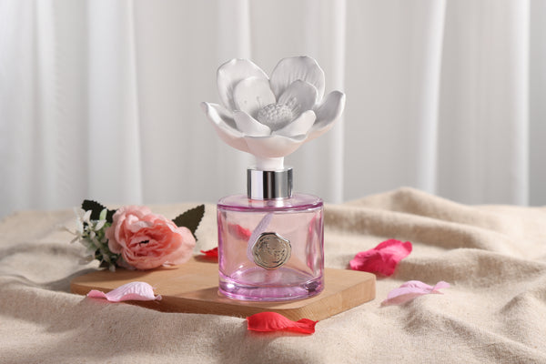 Ceramic Flower Fragrance Diffuser Set Fleur De Lys DF-FDL-1412