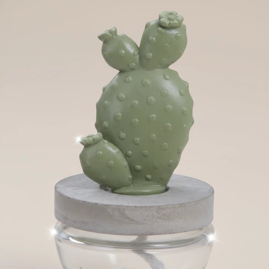 Pretty Valley Home Reed Diffuser Set Ceramic Cactus Fragrance Diffuser- 3.38 fl oz (100 ml), Home Fragrance Reed Diffuser for Bathroom Office Living Room Dining Table Decor - WHITE FLOWER