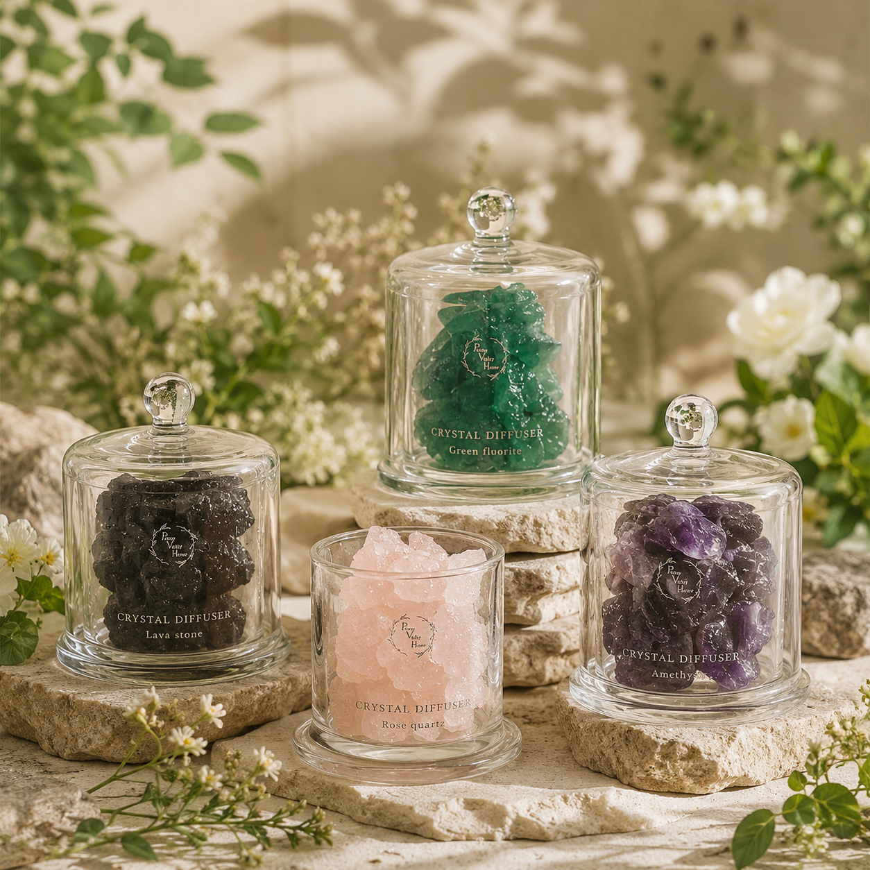 Pretty Valley Home Crystal Aromatherapy - Lava Stone