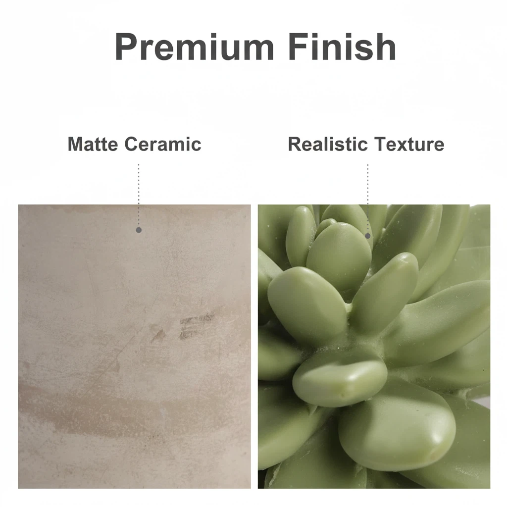 Pretty Valley Home Reed Diffuser Set, 3.38 fl oz/100 ml Succulent Ceramic Fragrance Diffuser Set, Home Fragrance Reed Diffuser for Bathroom Office Living Room Decor - Sweet Orange Cedar