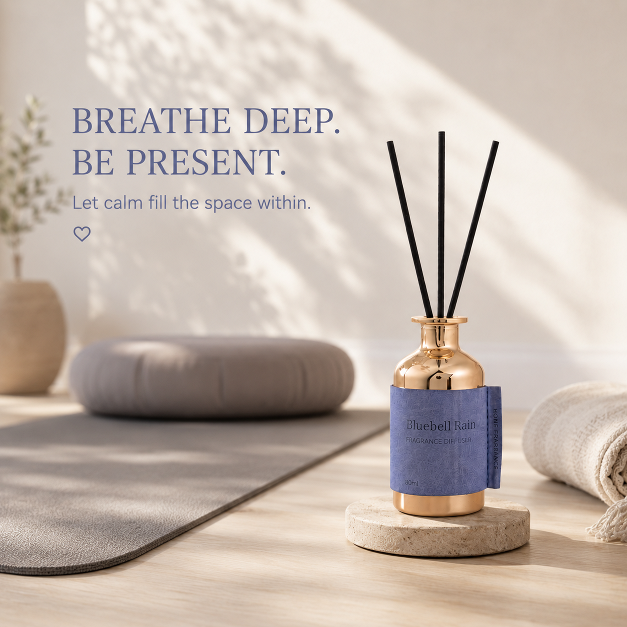 Pretty Valley Home Special Gold Leather Reed Diffuser - 80ml