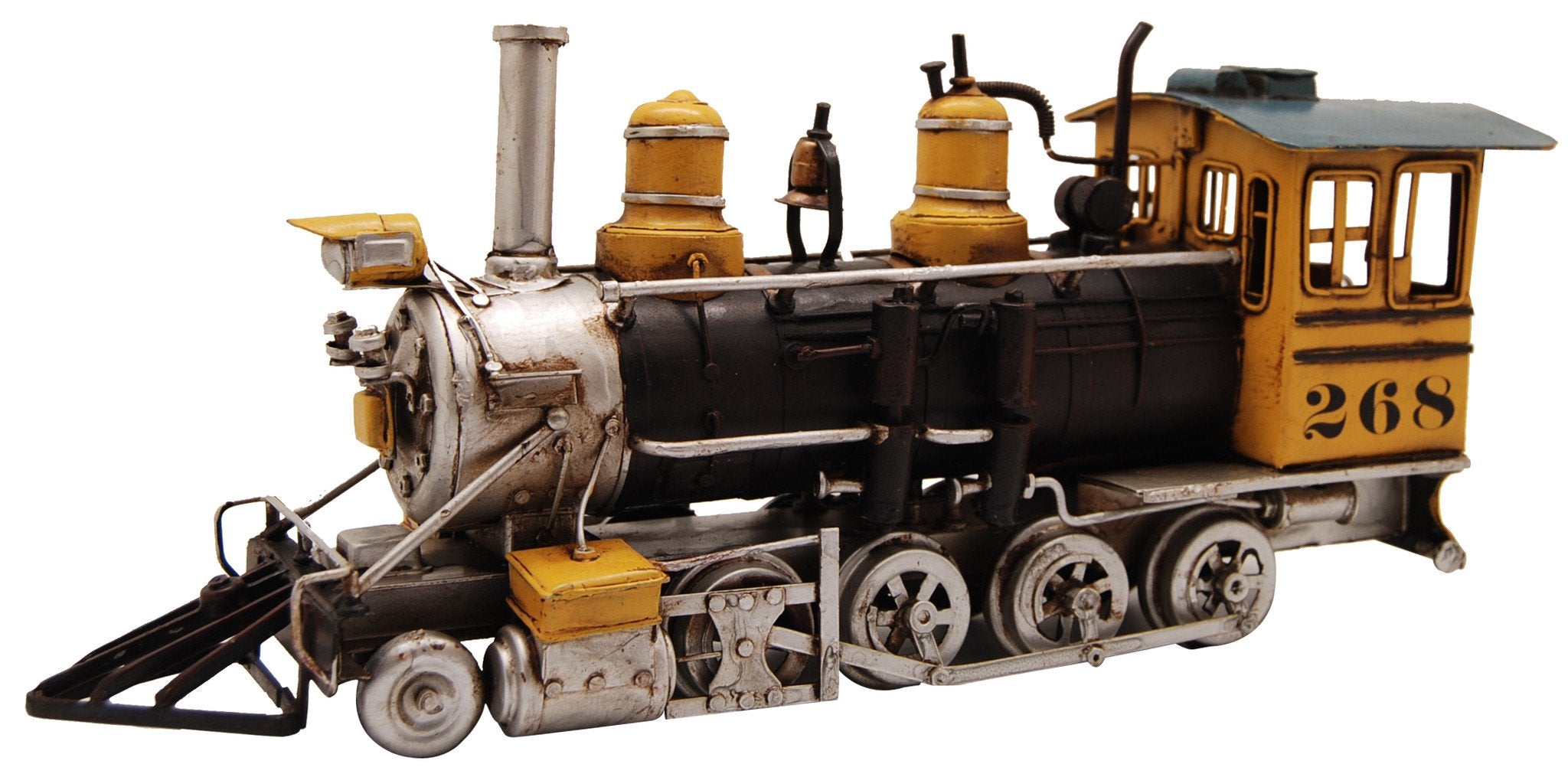Pretty Valley Home - Retro Classic Handmade Iron 'Pioneer Locomotive No. 42 "Anglo - Saxon"' Model Craft Figure