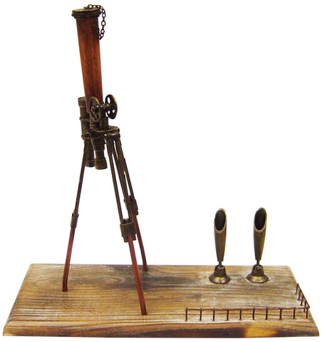 Pretty Valley Home - Retro Classic Handmade Iron 'Telescope Model (Pen Holder) ' Model Craft Figure