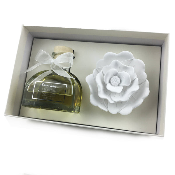 Ceramic Rose Gypsum Flower Diffuser Chantel 6064-CTL