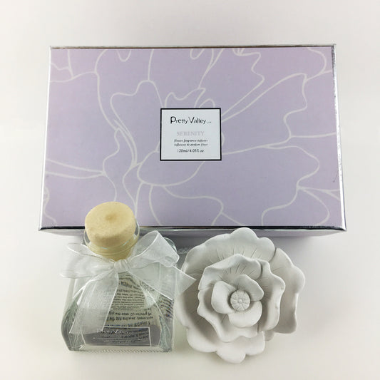 Pretty Valley Home Ceramic Rose Gypsum Flower Diffuser Serenity