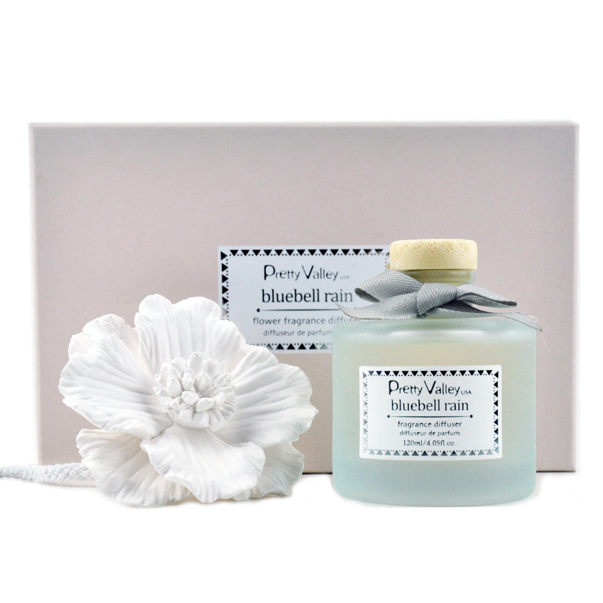 Ceramic Gypsum Flower Diffuser Set Bluebell Rain 6056-BR – PrettyValley