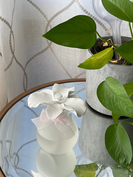 Ceramic Flower Fragrance Diffuser Set Silk Blossom 1441