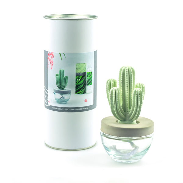 Cactus Ceramic Flower Fragrance Diffuser Combo White Musk 200ml DFC-CAC-9134