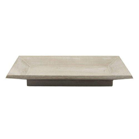 BB2404-01 Large Wooden Rectangle tray